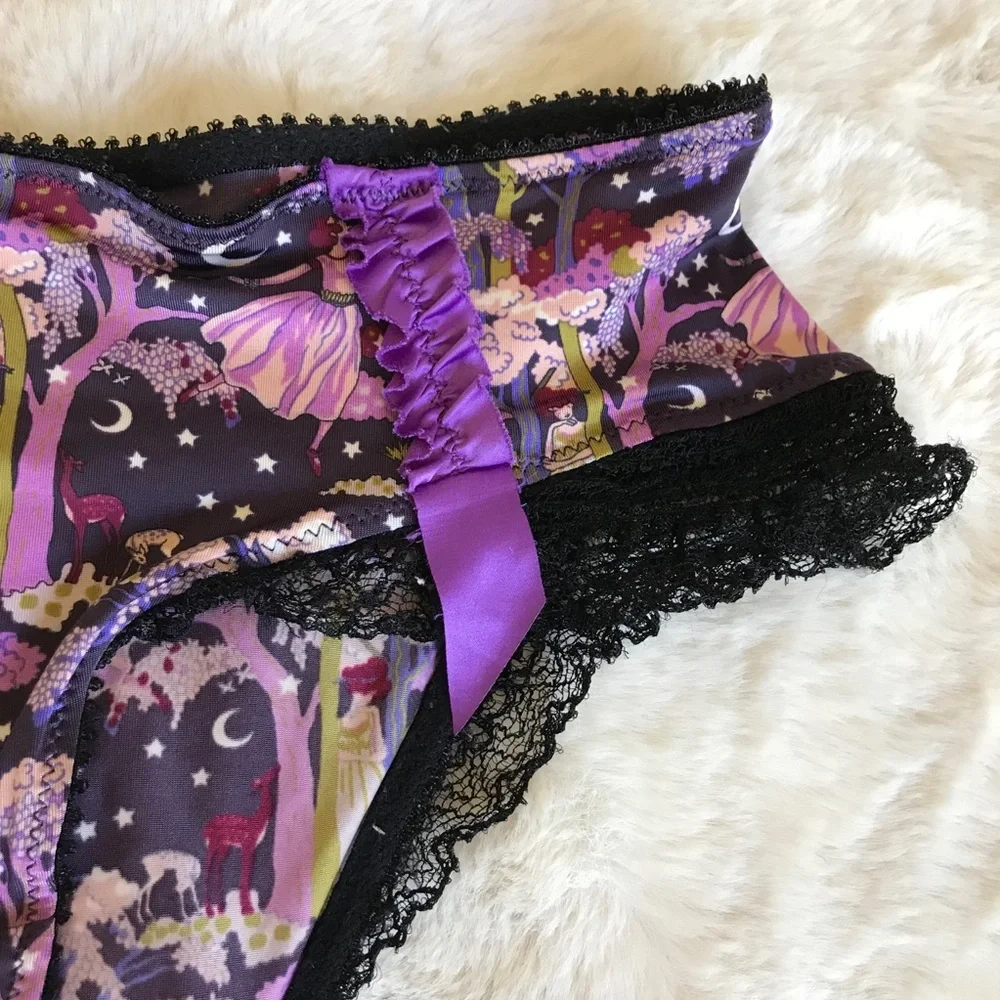 Made in France Princesse Tam•Tam Bra&Panty SET Milkmaid Celestial Moon & Stars
